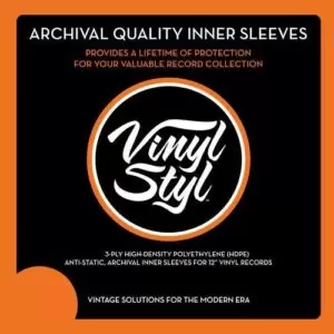 Bolsas internas de 12", anti estática, para archivo de alta densidad (Paquete de 10) Vinyl Styl