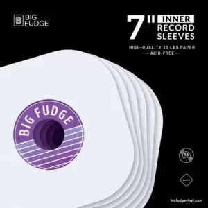 Bolsas internas para discos de 7", alto tráfico (Paquete x 10) Big Fudge