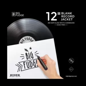 Portada blanca para discos de 12" (350 gramos) - Unidad - Big Fudge
