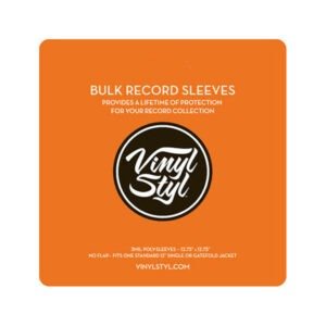 Bolsas externas para LPs, discos de 12" sin solapa (Paquete x 10) Vinyl Styl