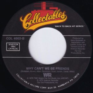 War - Why Can't We Be Friends / Summer [7"]
