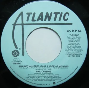 Collins, Phil - Against All Odds (Take A Look At Me Now) / I Cannot Believe It's True [7"]